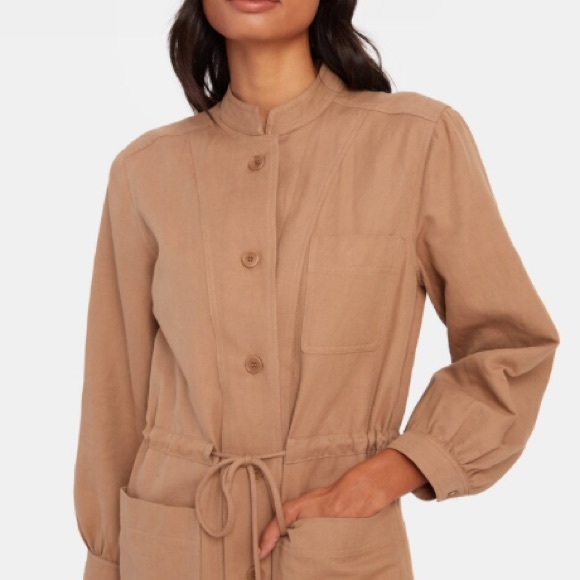 APIECE APART Nueva Aragon Mini Dress in Camel - Picture 6 of 7